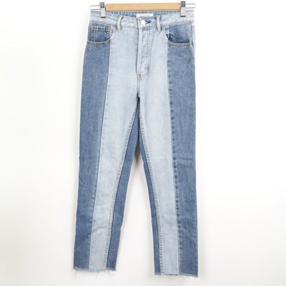 Pacsun two tone mom jeans size 25 - Picture 3 of 12